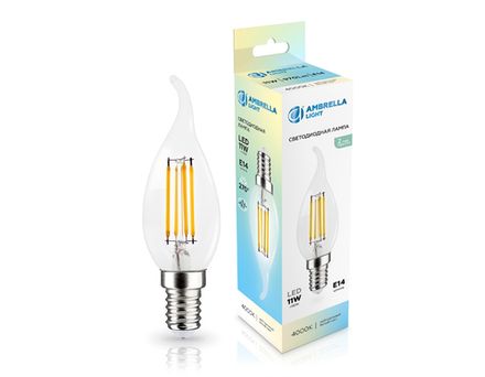 Лампа светодиодная Filament 351124 LED CF35 11W E14 4000K 220-240V
