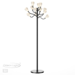 5090/12F MODERN ODL25 553 черный матовый/белый/фарфор Торшер G4 LED 12*5W GARDI