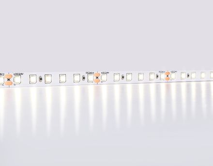 Светодиодная лента GS3102 2835 120Led/ 10W m/ 24V IP20 4500K/ 5000*8*1.2mm/ кратность резки 50mm (2 конт.)