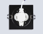 Светильник встраиваемый TN6710 BK черный IP44 GX53 max 15W 105*105*45