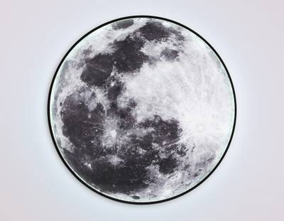 Светильник светодиодный настенно-потолочный FW11114 BK черный 38W LED 3000-6400K D600*38