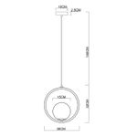 Подвесной светильник Arte Lamp MATISSE A7741SP-1BK, 1хE14