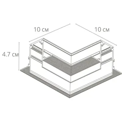 Коннектор угловой для магнитного шинопровода Arte Lamp LINEA-ACCESSORIES A480733