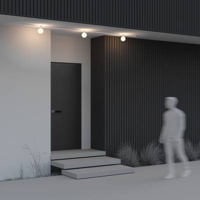 Уличный трековый светильник Luna Elasity IP 3000K 9Вт 180° белый O-TR01-1-S-9WW3K. TM Maytoni