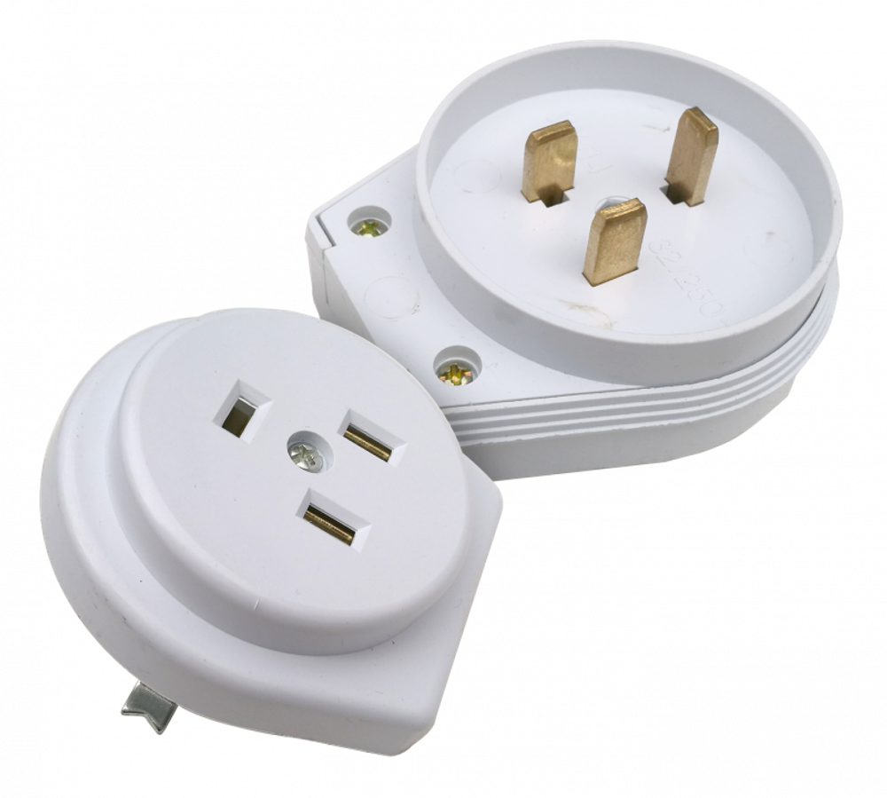 Разъем РШ-ВШ 32А 250В пластиковый СП бел. 9133 IN HOME 4690612010212