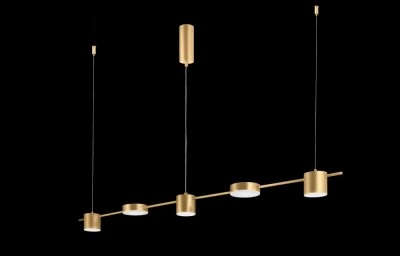 Светильник подвесной Crystal Lux TRISTAN SP5 L1200 GOLD 3691/205
