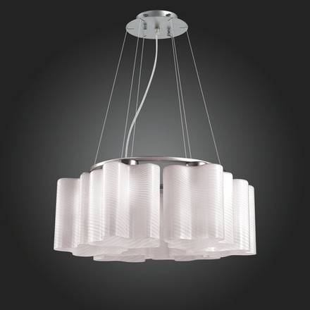 SL117.503.06 Люстра подвесная ST-Luce Серебристый/Белый с полосками E27 6*60W