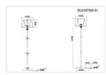 SLE107505-01 Торшер Золотистый/Шампань E27 1*60W
