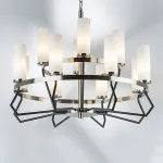 723125 Люстра FLUME 12х40W E14 ЧЕРНЫЙ МАТОВЫЙ/НИКЕЛЬ Lightstar