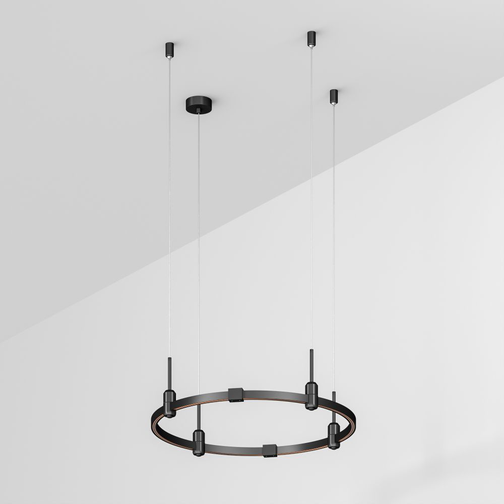 Основание ART-APRIORI-ROUND-HANG-R600 (BK) (Arlight, IP20 Металл, 3 года)
