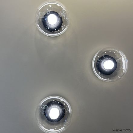 Бра Crystal Lux BOSQUE AP1 BLACK/TRANSPARENT 0270/401