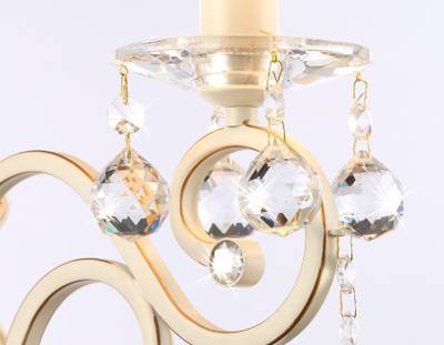 Настенный светильник с абажуром TR4562 BG/GD бежевый/золото E14 max 40W 385*130*250