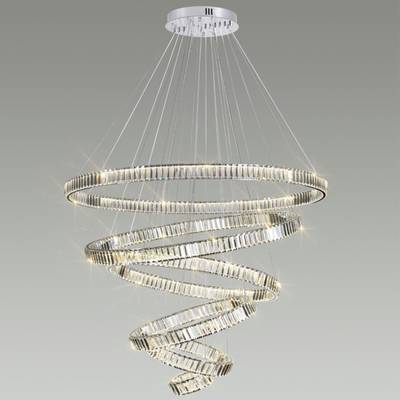 4930/260L L-VISION ODL24 611 хром/прозрачный металл/хрусталь Люстра LED 260W 4000K 30600Лм VEKIA