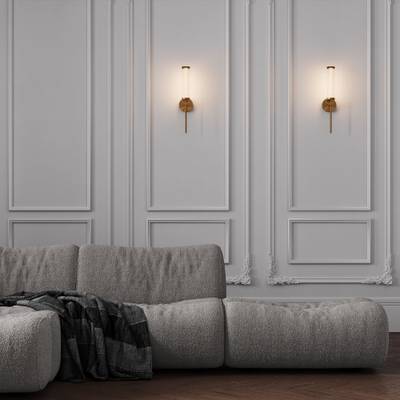 Настенный светодиодный светильник 50387 LED латунь