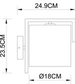 Бра Arte Lamp APEROL A5031AP-1SS, 1хE27