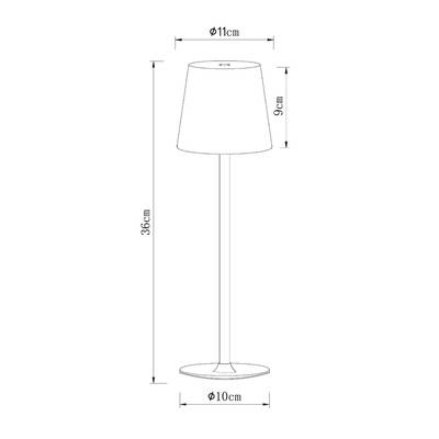 Уличный настольный светильник Arte Lamp FUYUE A1614LT-1BK, 1хLED