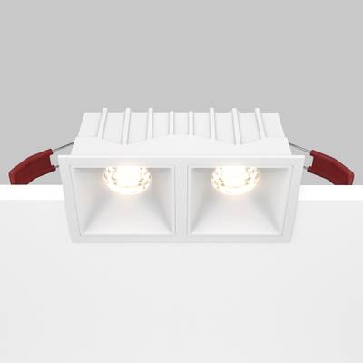 Встраиваемый светильник Alfa LED 3000K 2x10Вт 36°, DL043-02-10W3K-SQ-W. TM Maytoni