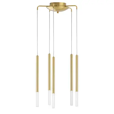 L5T747143 Люстра TUBO LED 25W 1400LM 360G ЗОЛОТО 4000K (574723+747143 (5шт)