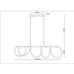 Подвесная люстра Arte Lamp KLIMTA2850SP-75BK, 1хLED