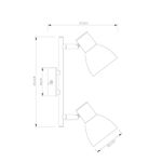 Спот Arte Lamp FALENA A3117PL-2BK, 2хE14