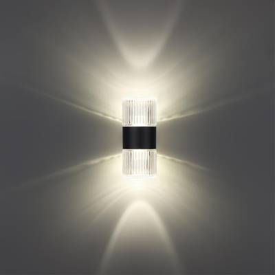 359292 STREET NT24 000 черный Светильник ландшафтный настенный IP65 LED 14W 4000K 175-265V ESTIMA