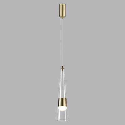 5043/12L L-VISION ODL24 301 глянц.золото/прозрачный/металл/стекло Подвес LED 12W 3000K 1334Лм LUMP