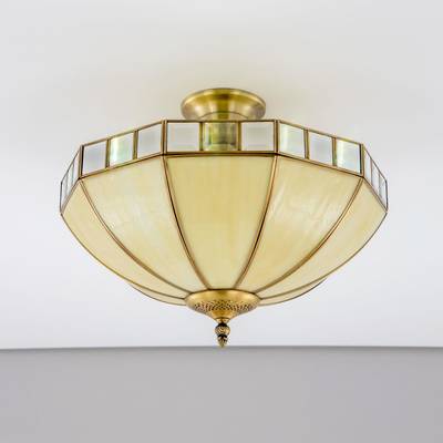 Citilux Шербург-1 CL440141 Люстра витражная потолочная Бронза