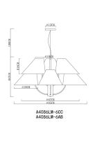Подвесная люстра Arte Lamp RONDO A4086LM-6AB, 6хE14