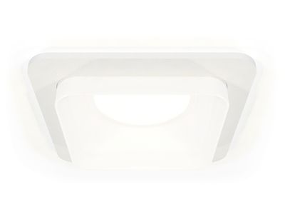 Комплект встраиваемого светильника с акрилом XC7901013 SWH/FR белый песок/белый матовый MR16 GU5.3 (C7901, N7755)