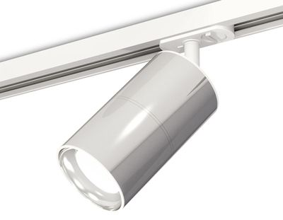 Комплект трекового светильника XT7405001 PSL/SWH серебро полированное/белый песок MR16 GU5.3 (A2536, C7405, A2070, C7405, N7022)