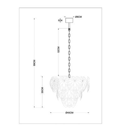 Подвесная люстра ARTE LAMP KAPRI A4078LM-6GO, 6хE14