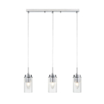 8102/3A COMFI LN26 408 хром/прозрачный металл/металл Подвес Е14 3*40W 220V ISHA