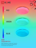 Светильник светодиодный COMFORT MYSTERY-RGB 75Вт 3000-6500К 6000лм 230В 495х85мм с пультом ДУ IN HOME 4690612044637