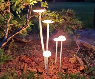 09500-5,01 Светильник уличный Пайк белый h25-54 Led Cree 2*3W+3*2W (3000K)