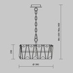 Подвесной светильник Puntes E14х4, MOD043PL-04CH. TM Maytoni