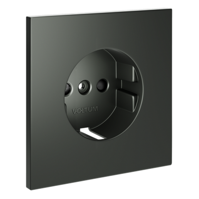 VLS000706 Накладка для розетки с заземлением и защитными шторками, S70 (титан). (ТМ Maytoni)