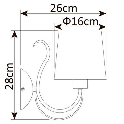 Бра Arte Lamp ORLEAN A9310AP-1WG, 1хE27