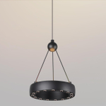 359396 OVER NT24 278 черный Светильник подвесной светодиодный, длина провода 2м IP20 LED 12W вниз/5W вверх 220V 1360Лм 3000K TURN