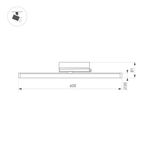 Светильник LGD-TUBE-TURN-4TR-L600-20W Warm3000 (BK, 180 deg, 230V) (Arlight, IP20 Металл, 3 года)