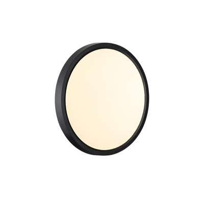 7660/18L MITRA LED SN 554 Светильник пластик/белый/черный LED 18Вт 3000/4000K D230 IP40 ALFA BLACK