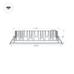Светильник MS-MIST-BUILT-R187-21W Warm3000 (WH, 110 deg, 230V) (Arlight, IP54 Металл, 5 лет)