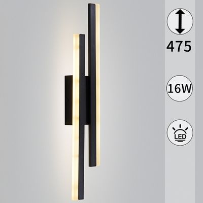 86233-9.2-001U LED2Х8W BK светильник настенный