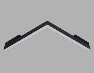 Трековый светильник-коннектор Magnetic SMART 220V 25mm GL1711 BK черный IP20 18W 4000K 120° 312*312*25