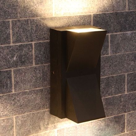 Фасадный светильник Arte Lamp GUNTER A6306AL-2BK, 2хLED