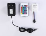 Комплект светодиодной ленты RGB 5m GS2402 5050 60Led /14.4W m/ 12V IP20 RGB/ 5000*10*1.87mm/ кратность резки 50mm (4 конт.) (адаптер, вилка, контроллер, пульт в комплекте)