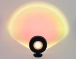 Атмосферная светодиодная настольная лампа с пультом DE8383 BK черный LED RGB 3W (ПДУ RGB)