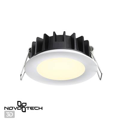 358949 SPOT NT22 270 белый Встраиваемый светодиодный светильник с переключателем цветовой температуры IP20 LED 3000К\4000К\6000К 10W 220V LANTE