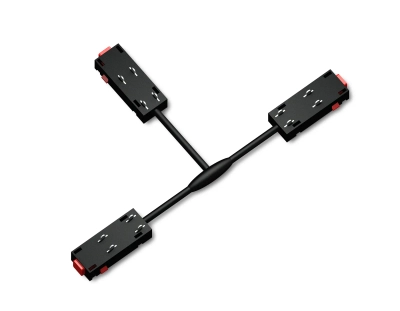 Коннектор питания T-образный для шинопровода Magnetic 220V GL1114 BK черный 250*150*18