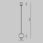 Трековый светильник Сфера / Sfera Elasity 3000K 8Вт 36°, TR165-1-8W3K-M-B. TM Maytoni