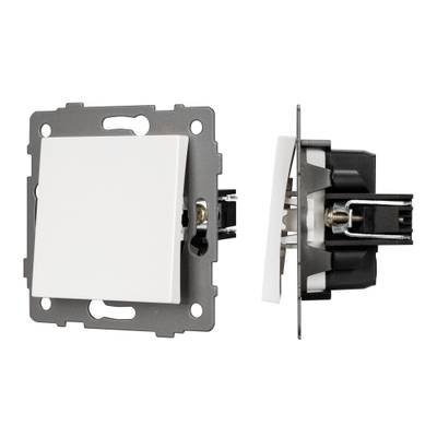 Механизм выключателя одноклавишный перекрёстный SWT-MKX1-PL-WH-V (250V, 10A) (Arlight, -)